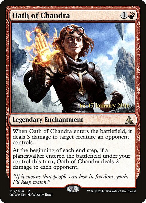 Juramento de Chandra — Oath of the Gatewatch Promos 113s