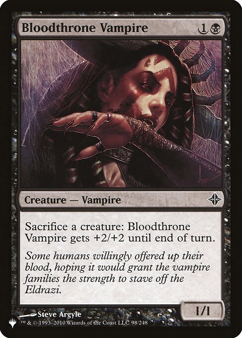 Vampiro do Sangue Real — The List ROE-98