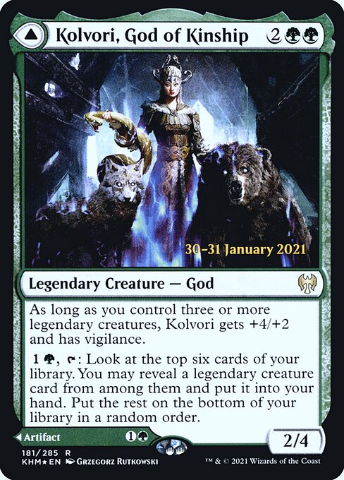 Kolvori, God of Kinship — Kaldheim Promos 181s