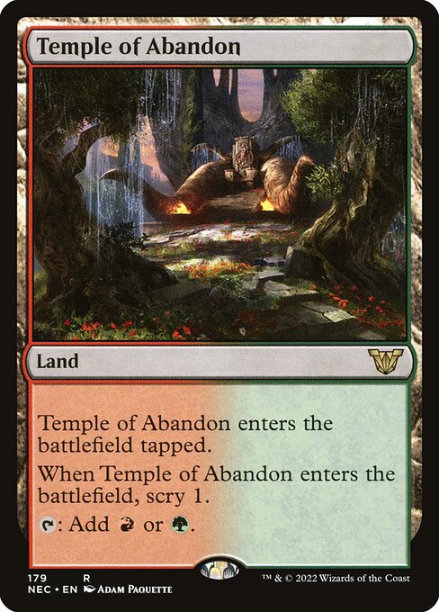 Templo do Abandono — Neon Dynasty Commander 179