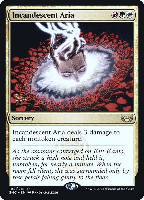 Ária Incandescente — Streets of New Capenna Promos 192s