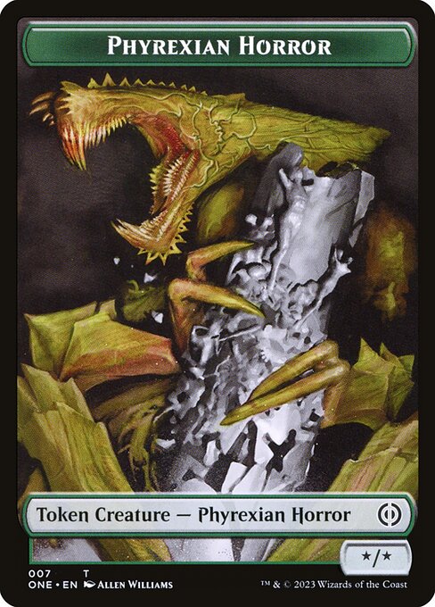 Phyrexian Horror — Phyrexia: All Will Be One Tokens 7