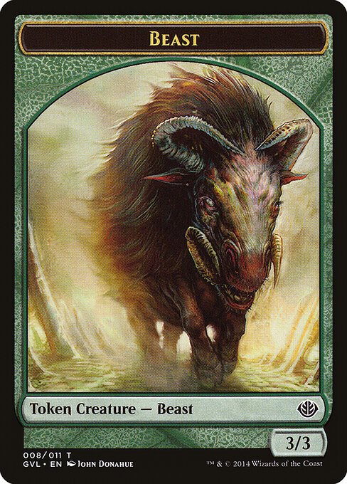 Beast — Duel Decks Anthology: Garruk vs. Liliana Tokens 8