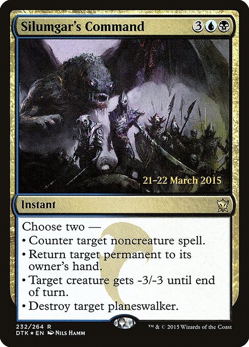 Comando de Silumgar — Dragons of Tarkir Promos 232s