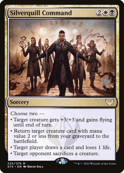 Comando de Platinopena — Strixhaven: School of Mages Promos 232p