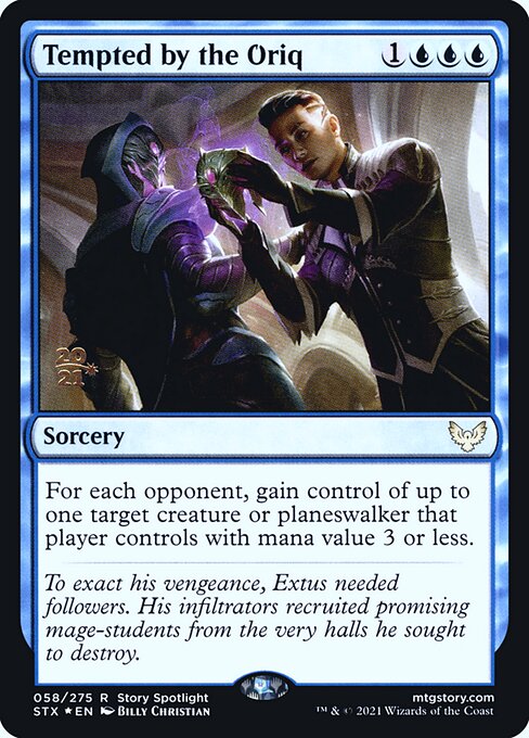 Tentado pelo Oriq — Strixhaven: School of Mages Promos 58s