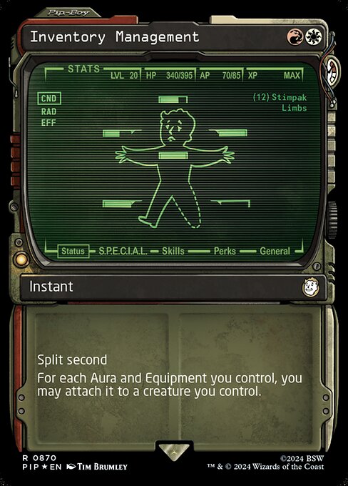 Inventory Management — Fallout 870