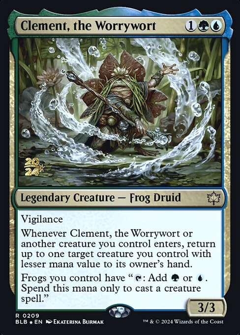 Clement, the Worrywort — Bloomburrow Promos 209s