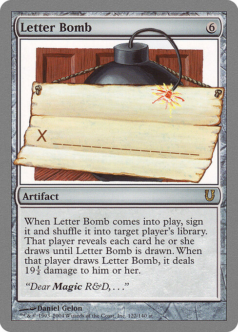 Letter Bomb — Unhinged 122