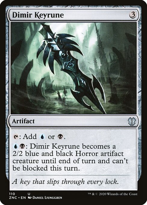Chave Rúnica Dimir — Zendikar Rising Commander 110