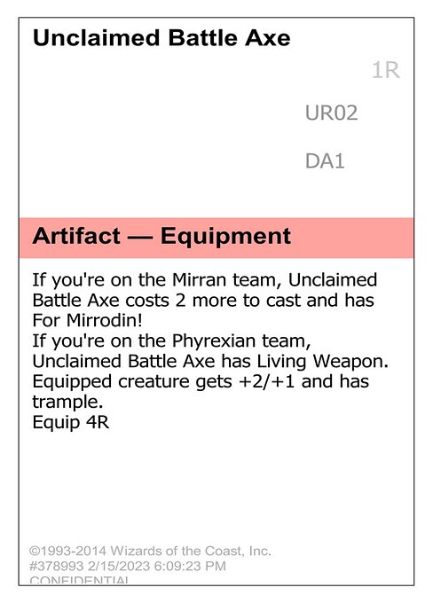 Unclaimed Battle Axe — Unknown Event UR02c