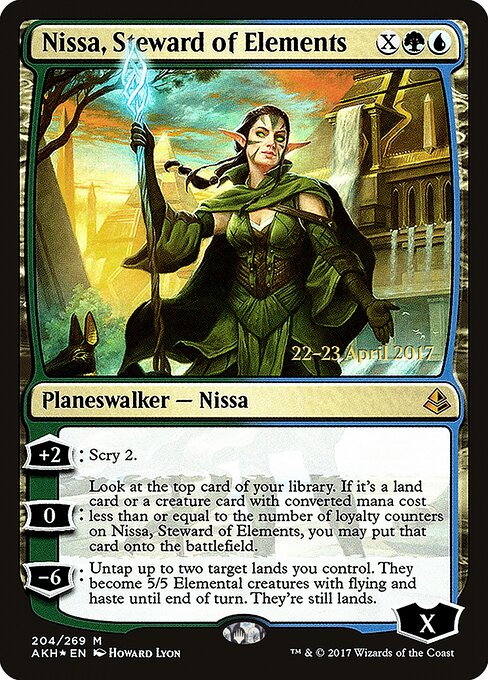 Nissa, Guardiã dos Elementos — Amonkhet Promos 204s