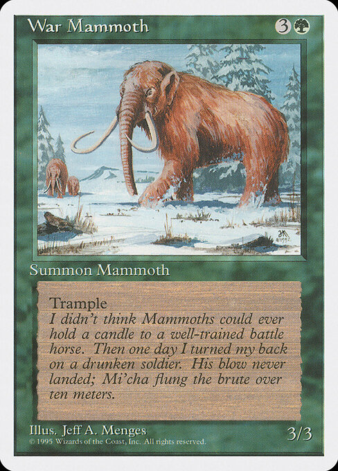 Mamute de Guerra — Fourth Edition 286