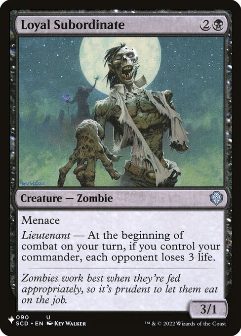 Subordinado Leal — The List SCD-90