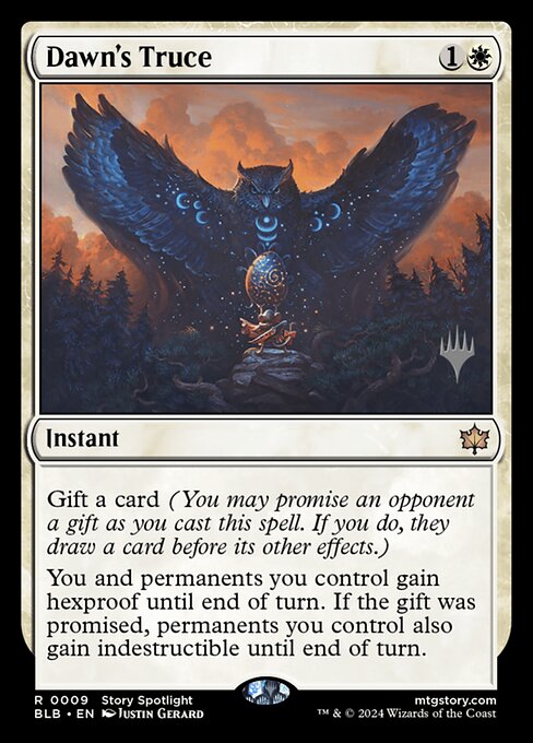Dawn's Truce — Bloomburrow Promos 9p