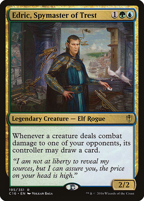Edric, Espião-mestre de Trest — Commander 2016 195