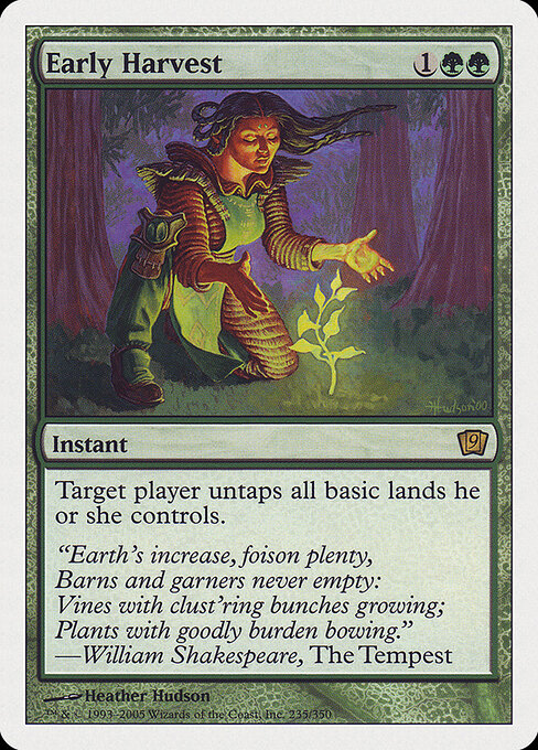 Colheita Precoce — Ninth Edition 235