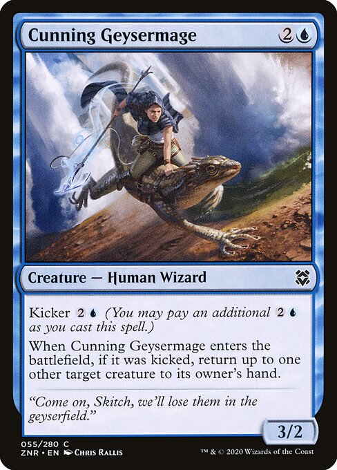 Maga dos Gêiseres Astuta — Zendikar Rising 55