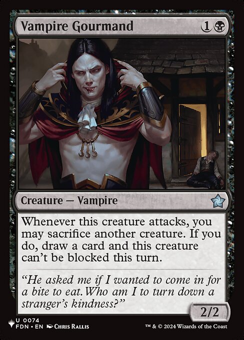 Vampire Gourmand — The List FDN-74