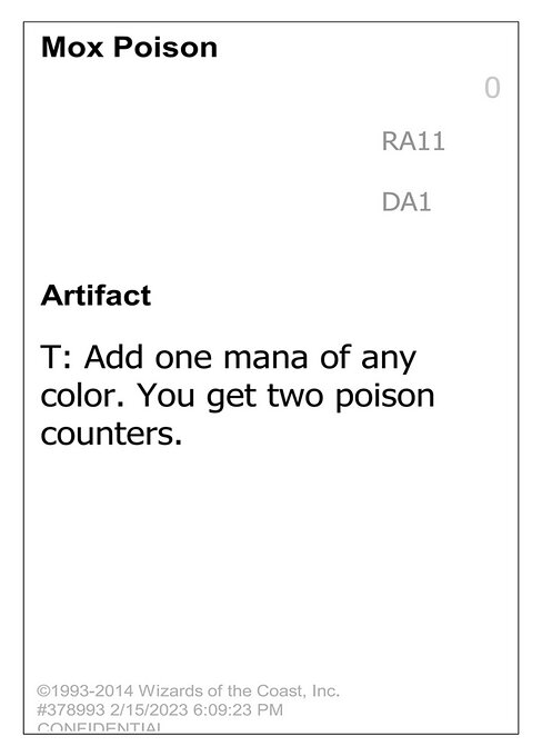 Mox Poison — Unknown Event RA11b