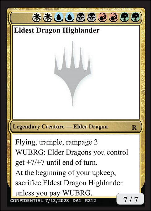 Eldest Dragon Highlander — Unknown Event RZ12chan