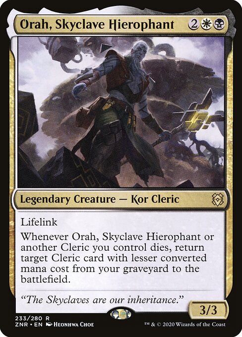 Orah, Hierofante do Enclave Celeste — Zendikar Rising 233