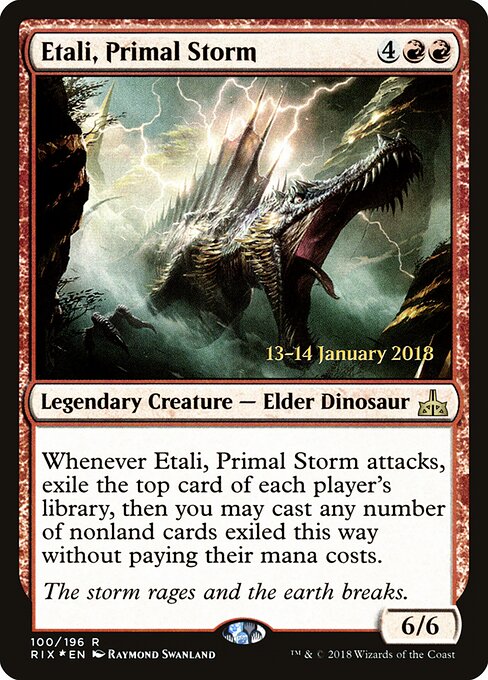Etali, Tormenta Primordial — Rivals of Ixalan Promos 100s
