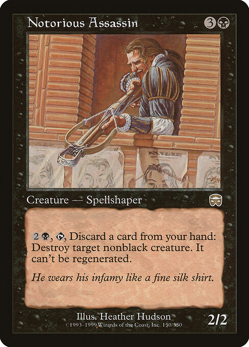 Assassino Famoso — Mercadian Masques 150