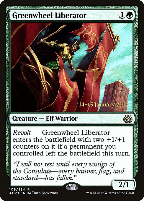 Libertadora Rodaverde — Aether Revolt Promos 108s