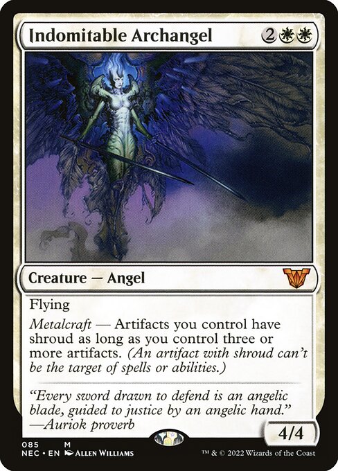 Arcanjo Indomável — Neon Dynasty Commander 85