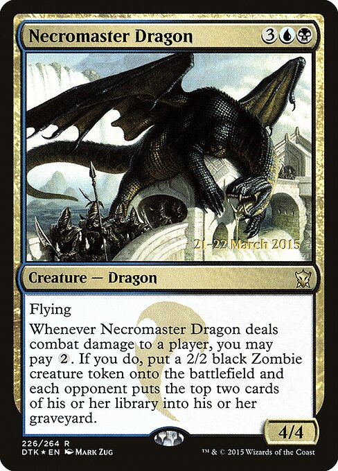 Dragoa Necromestra — Dragons of Tarkir Promos 226s