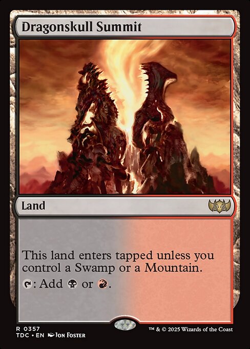 Pico da Caveira de Dragão — Tarkir: Dragonstorm Commander 357
