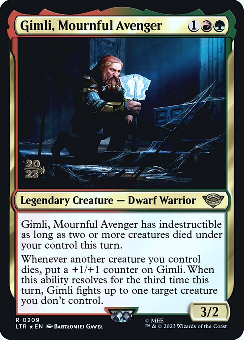 Gimli, Vingador Lamentoso — Tales of Middle-earth Promos 209s
