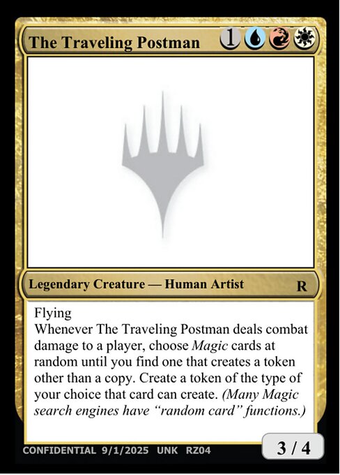 The Traveling Postman — Unknown Event RZ04t