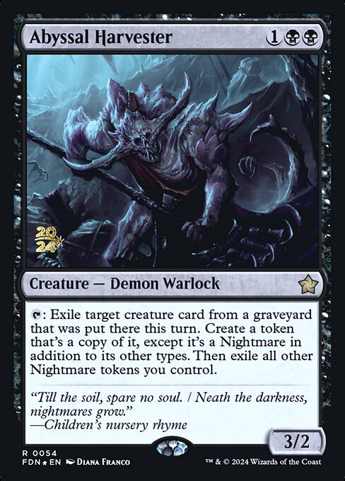 Abyssal Harvester — Foundations Promos 54s