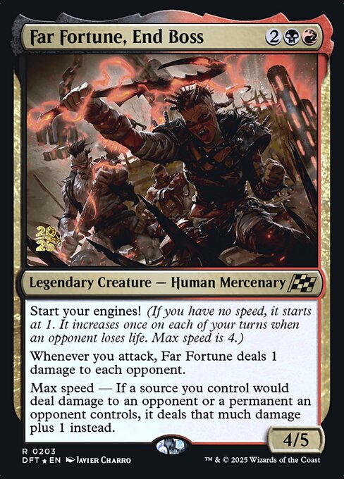 Far Fortune, End Boss — Aetherdrift Promos 203s