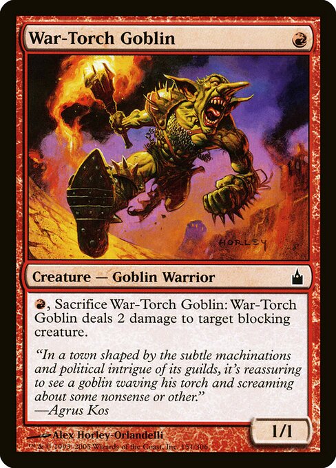 Goblin Tocha de Guerra — Ravnica: City of Guilds 151