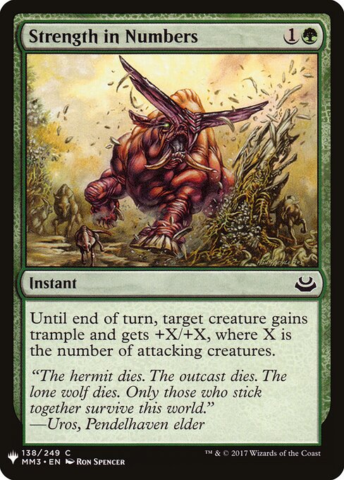 Força em Números — The List MM3-138