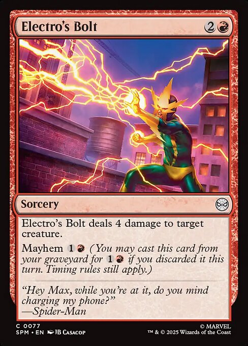 Electro's Bolt — Marvel's Spider-Man 77