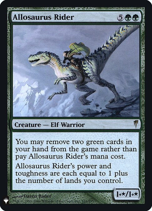 Ginete de Alossauro — The List CSP-101