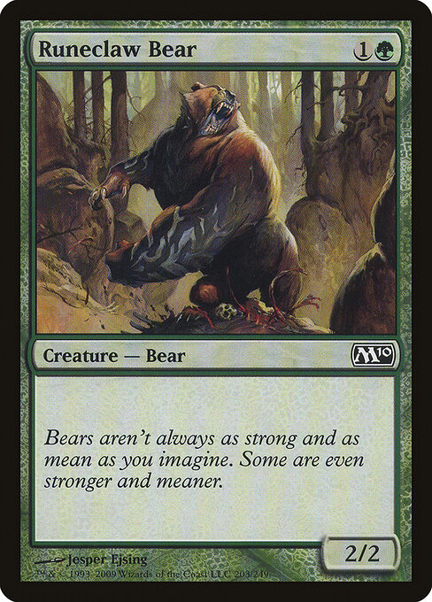 Urso Garra de Runa — Magic 2010 203