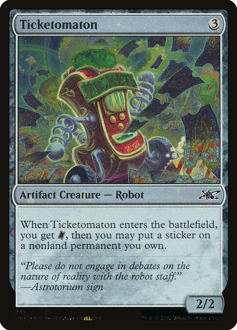 Ticketomaton — Unfinity 481
