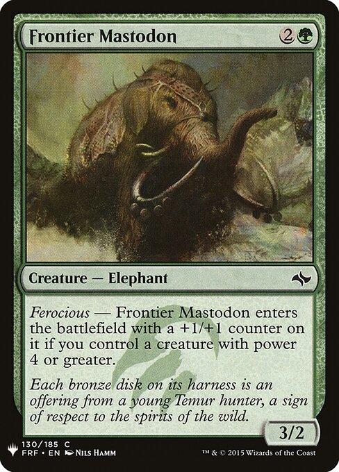 Mastodonte da Fronteira — The List FRF-130