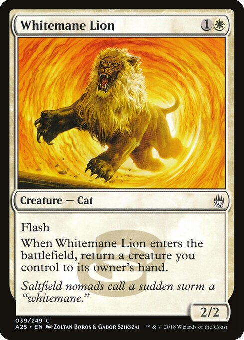 Leão de Juba Branca — Masters 25 39