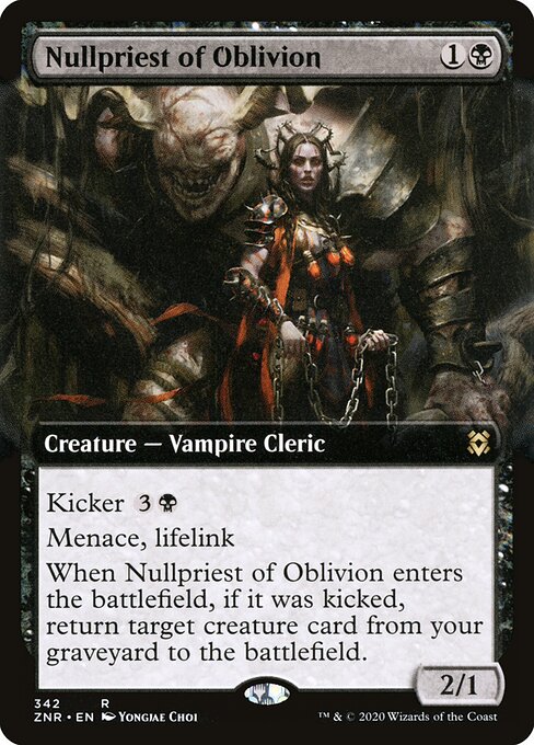 Sacerdotisa de Nulos do Oblívio — Zendikar Rising 342