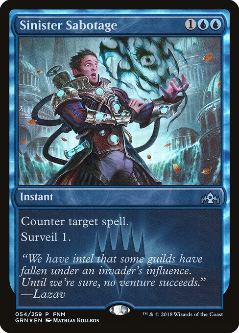 Sabotagem Sinistra — Guilds of Ravnica Promos 54