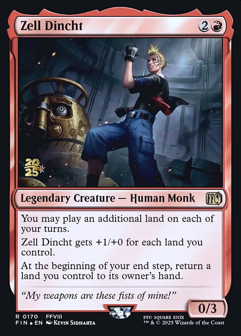 Zell Dincht — Final Fantasy Promos 170s