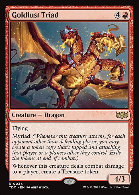 Goldlust Triad — Tarkir: Dragonstorm Commander 34