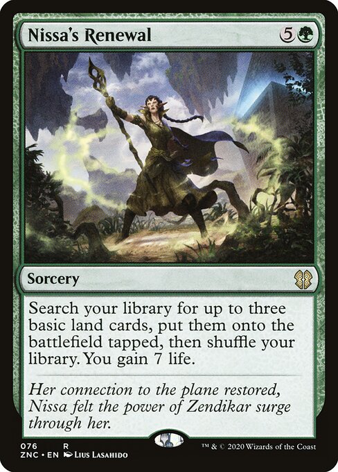Renovação de Nissa — Zendikar Rising Commander 76