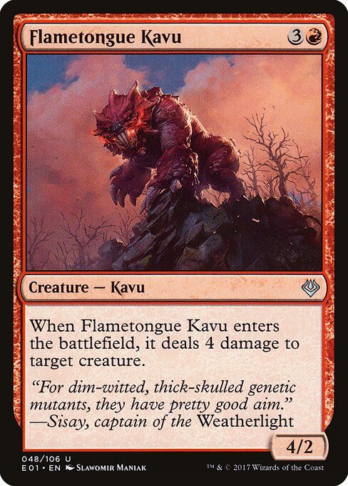 Kavu de Língua Flamejante — Archenemy: Nicol Bolas 48